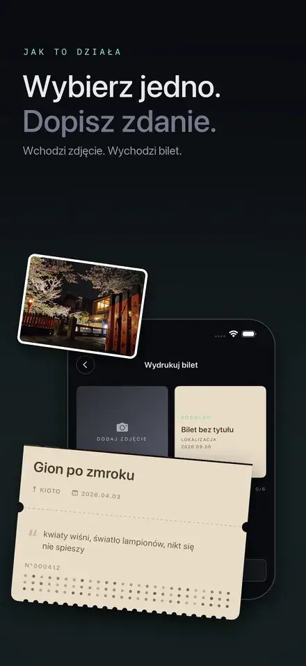 Wybierz jedno zdjęcie, dopisz jedno zdanie